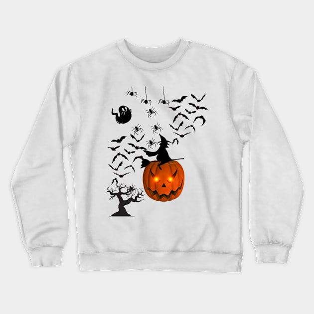 halloween bat Crewneck Sweatshirt by NOUNEZ 